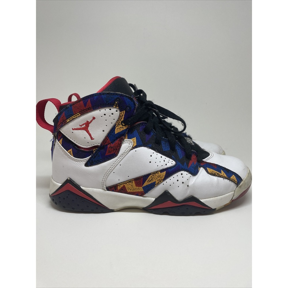 Nike Air Jordan 7 Retro BG Shoes Ugly Sweater‎ Size 6Y 304774-142